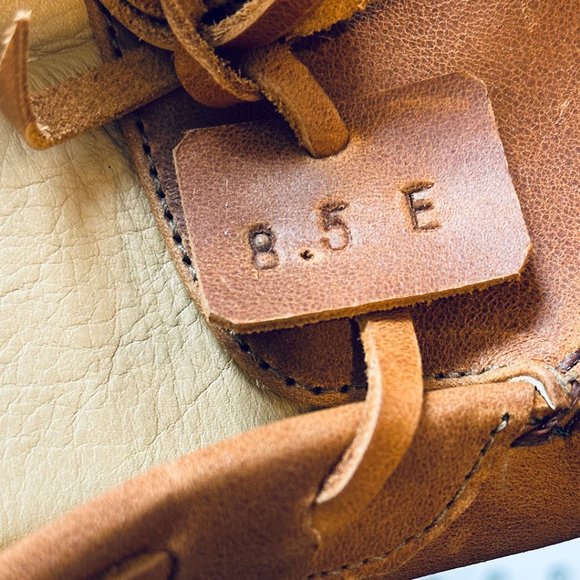 Adelante Made to Order Leather Moccasin Tan Caramel Size 8.5 Very Wide - Picture 5 of 8